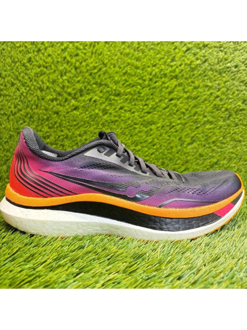 Saucony Endorphin Pro Womens Size 10.5 Black Purple Pink Running Shoes Sneakers